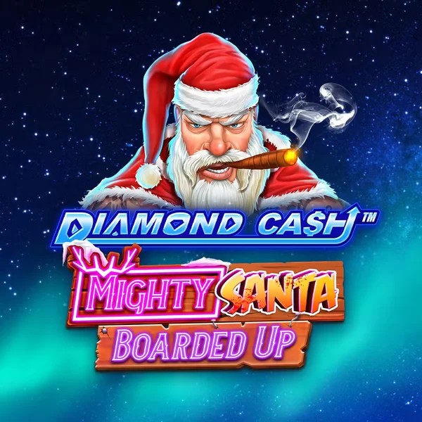 Diamond Cash Mighty Santa Boarded Up casino game by Greentube – featured logo at Betninja Casino