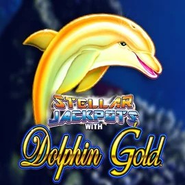 Dolphin Gold with Stellar Jackpots slot logo by Lightning Box Game at Betninja Casino